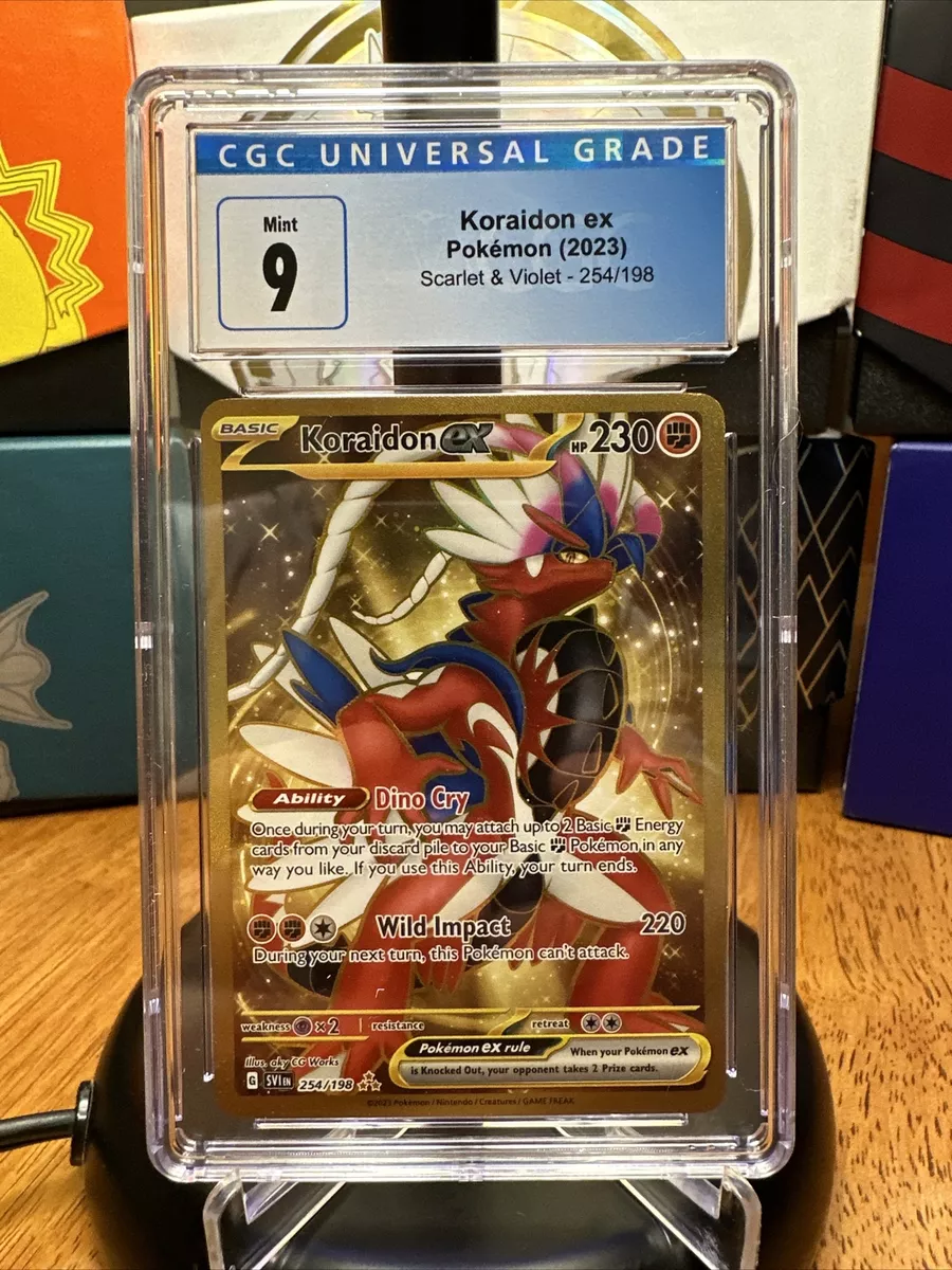 Pokemon TCG Koraidon ex Gold Secret Rare 254/198 Scarlet & Violet Mint PF