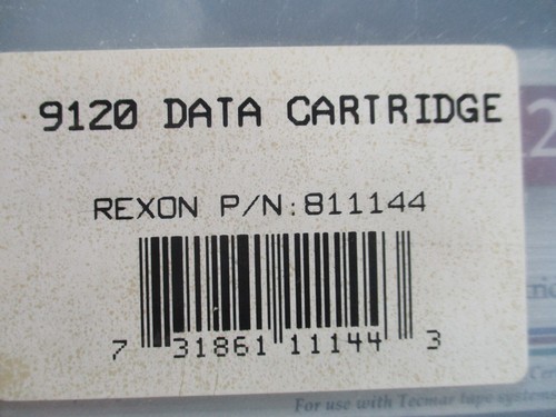 Tecmar 9120 Data Cartridge Tape (Rexon P/N: 811144) 950 ft 1200 MB SEALED - Picture 3 of 8