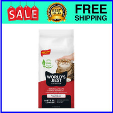 World's Best Cat Litter Multiple Cat Clumping Litter Flushable 99 Dust 28 LBS
