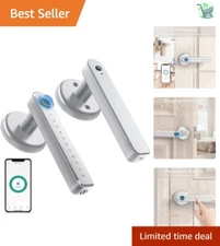 Premium Fingerprint Lock - Keyless Entry with Stylish Metallic Finish for Homes