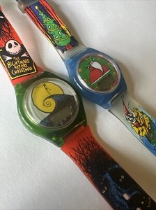 Vintage 90s Nightmare Before Christmas Watches Set of 2 Burger King