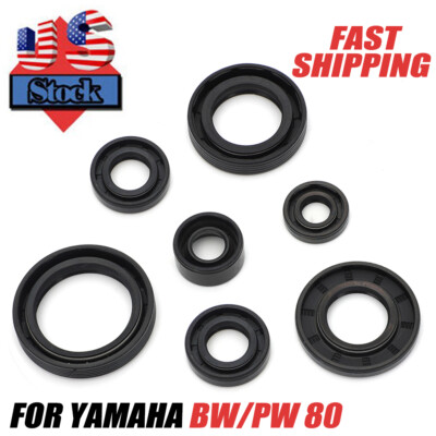 For Yamaha Big Wheel 80 BW80 1986-1990 PW80 1983-2006 Engine Oil Seal Kit 822197