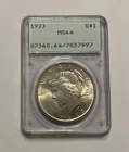 1923 Peace Silver Dollar MS64 PCGS OGH Light Patina