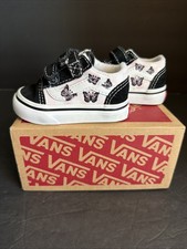 Vans Off The Wall Kids Butterfly Shoes Size 2 Sneakers Girls Outdoors 38