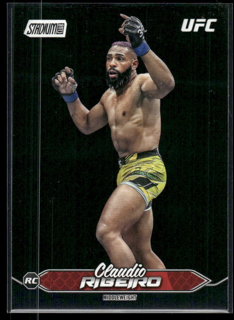 2025 Stadium Club UFC #128 Claudio Ribeiro Black Foil