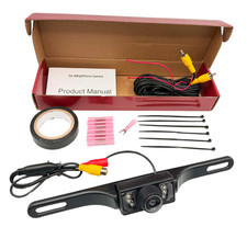 Rearview Backup Plate Camera for Pioneer DMH-220EX DMH220EX Install Kit