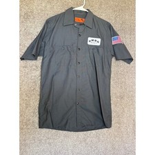 Gas Monkey Bar N Grill Work Shirt GMBG Dallas TX American Flag