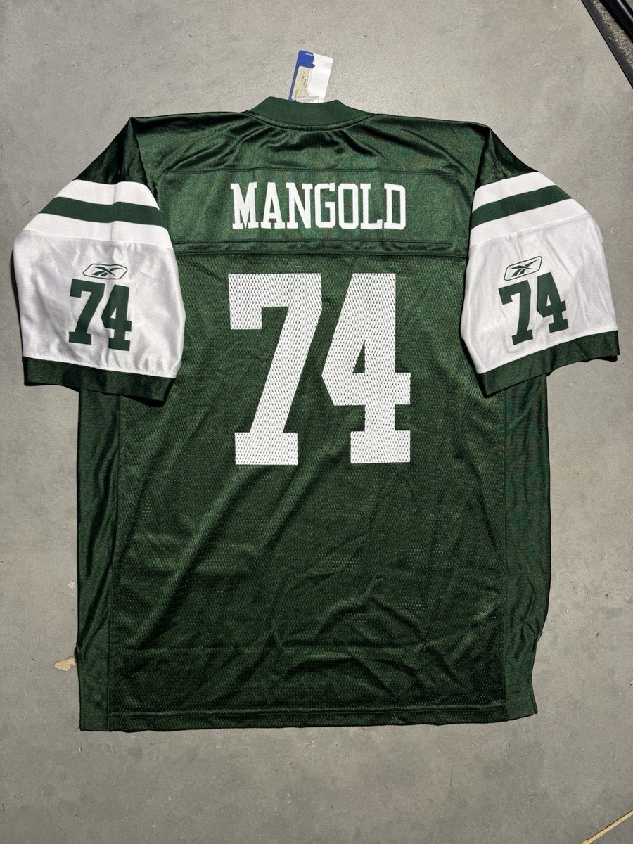00's New York Jets Nick Mangold Vtg Reebok NFL Jersey Brand New
