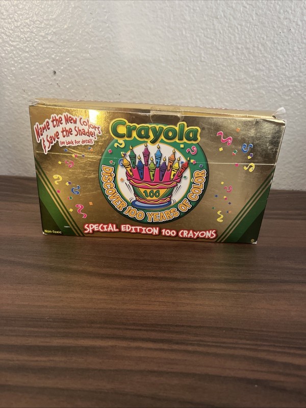 Crayola Special Edition, 100 Crayons, Discover 100 Years of Color, Open Box