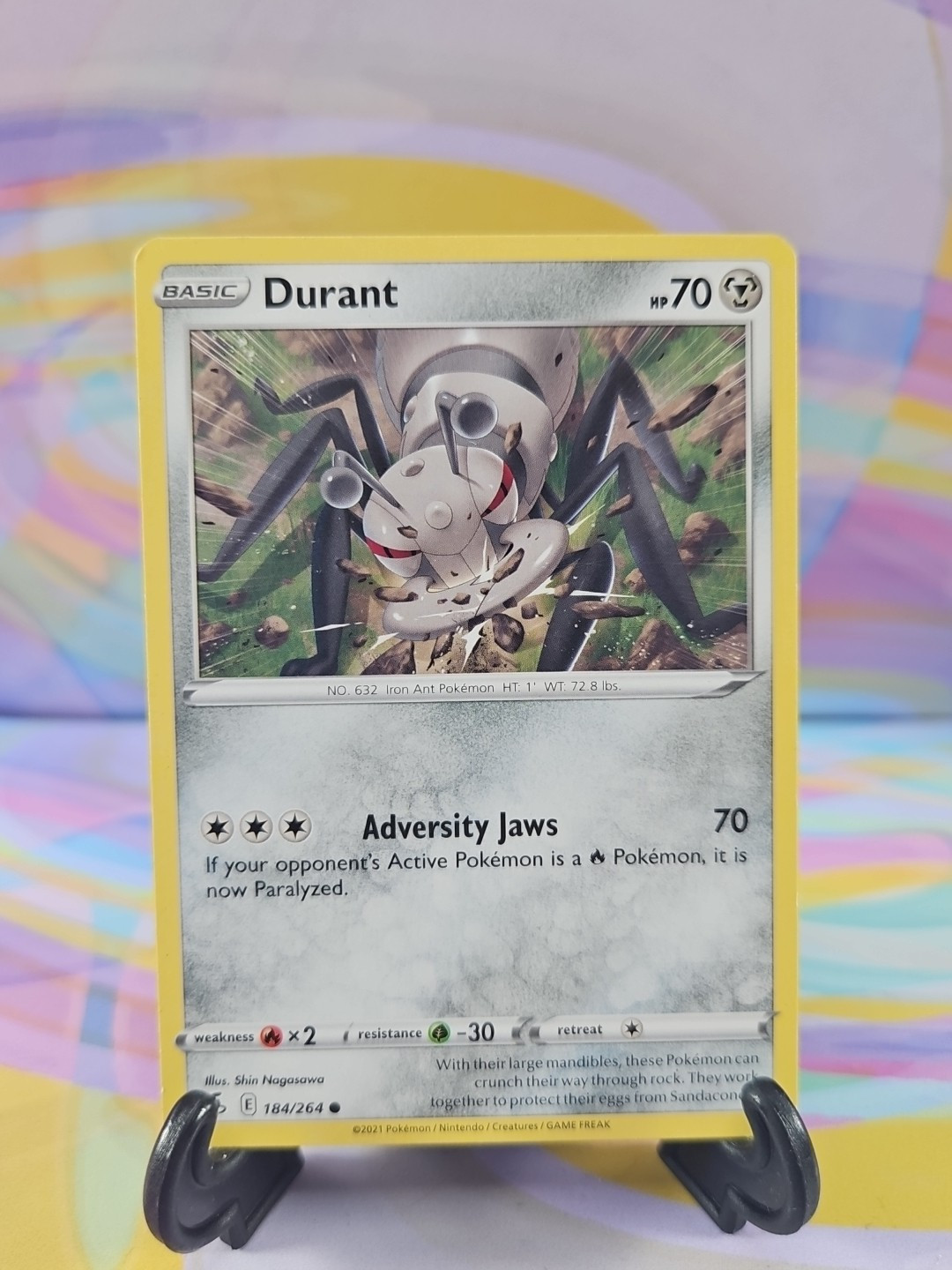 Pokemon TCG Fusion Strike Card | Durant 184/264 Common