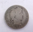 1909 O Barber Silver Quarter