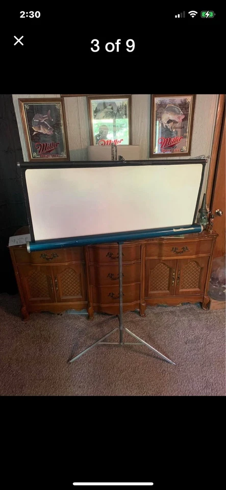 Radiant Picture Master 40x40" Folding Metal Projector Reflective Movie Screen - Image 2 of 4