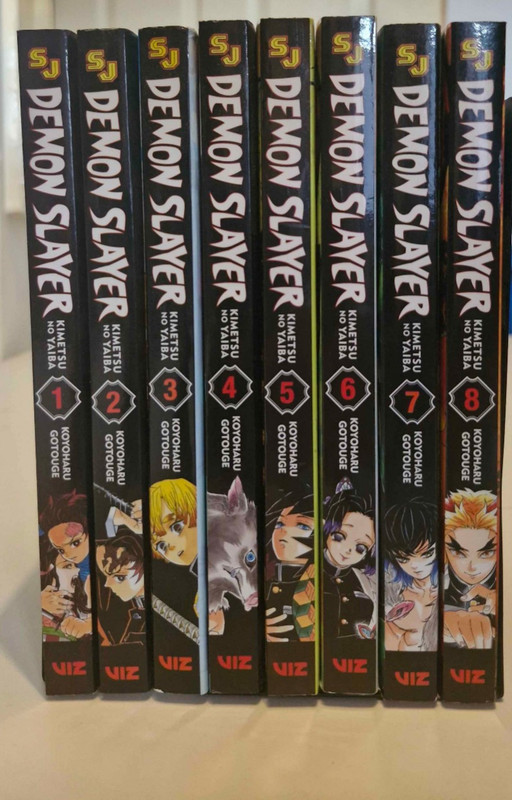 Demon Slayer Bundle Vol 1-8 (English) manga starter bundle set