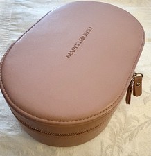 Marco Bicego Fine Jewelry custodia ovale doppia cerniera da viaggio/stoccaggio in pelle usata in ottime condizioni