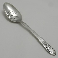 William Rodgers Silver Service Cutlery Large Pierced Straining Table Spoon