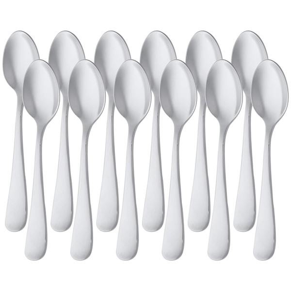 KaffeelöFfel Edelstahl 13,3 Cm 12Er-Pack Rundes Design Amazon Basics-image