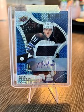 2021 Upper Deck Allure Rookies Blue Line Jersey /75 Cole Perfect Rookie Auto RC