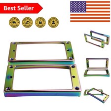 Metal Humbucker Pickup Covers - Curved Bottom Neck Bridge