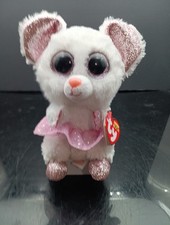 2021 Ty Beanie Baby BOOs 6" Nina The Ballerina Mouse Plush Free Shipping T2703