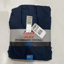 Genuine Dickies Men's Flex Performance Coverall Long Sleeve Dark Navy NWT GV487