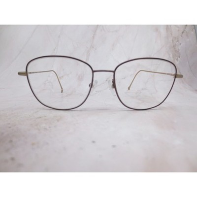 Stepper SI-50186 F012 Titanium Cat Eye Eyeglasses Frames Burgundy Gold 52-15-140
