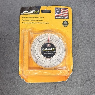 Johnson 700 Plastic Yellow Magnetic Angle Locator Dial Post Level Construction