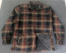 Marmot Ridgefield Shirt Jacket Shacket Men's Sz XL Plaid Sherpa Lined Flannel
