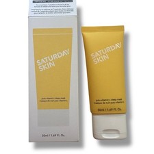 SATURDAY SKIN Yuzu Vitamin C Sleep Mask - 1.69 fl oz - New In Box - Free Ship