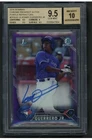 2016 Bowman Chrome Purple Refractor Vladimir Guerrero Jr. Auto /250 BGS 9.5 10