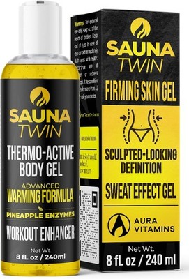 Sauna Twin Thermo-Active Body Gel Waist Trimmer Sweat Effect Workout Enhancer