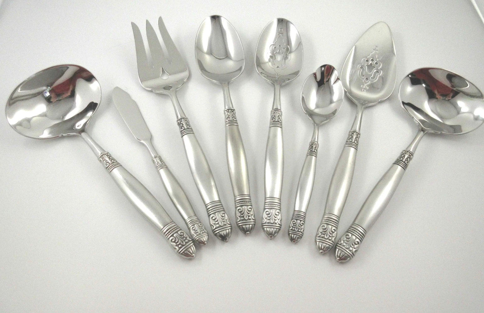 Oneida DICKINSON 8 Serving Pieces Satin Handle 18/10 Stainless Steel USA