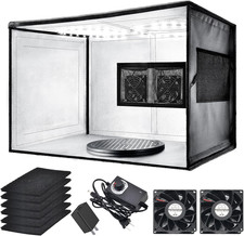 Airbrush Spray Booth with Dual Exhaust Fans,Portable Airbrush Paint Booth for Ai