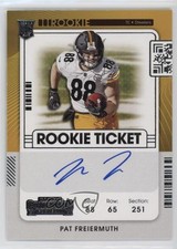 2021 Panini Contenders Rookie Ticket RPS Variation Pat Freiermuth #117 Auto 0c3