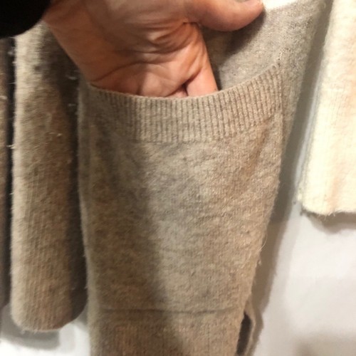MADEWELL Cream & Grey Cardigan Sweater Jacket Wool Alpaca Womens M Fall Preppy - Picture 4 of 9
