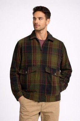 Alpine Design Mens Medium Plaid Zip Jacket Rockland Plaid NWT A500 Excellent
