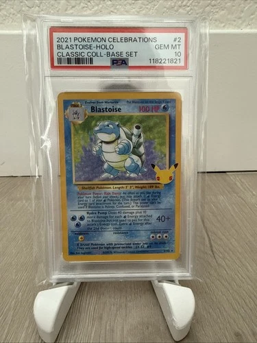 Pokémon Blastoise Base Set 25th Celebrations 002/103 PSA 10 Gem Mint