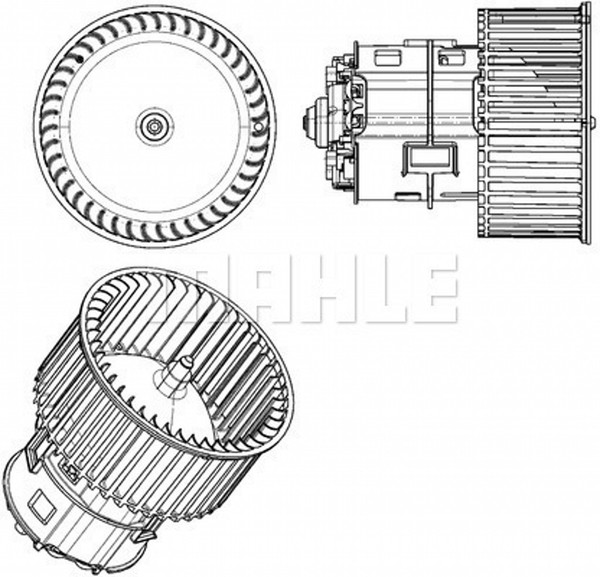 Mahle HeizungsgebläSe InnenraumgebläSe FüR Audi A4 Avant 8K5 B8 Q5 8RB 8R-image