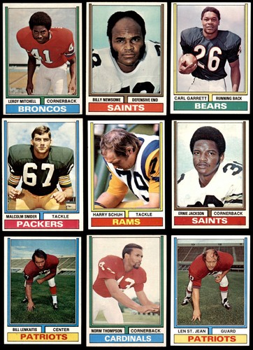 1974 Topps Football 50 Card Starter Set / Lot 6 - EX/MT 6972301 - Afbeelding 4 van 6