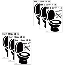  6 PCs Toilettensitze schnelle Aufkleber dekoratives gefrostetes