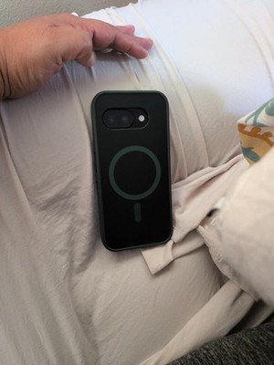 Google Pixel 9a Case with Screen Protector, MagSafe Magnetic Frosted Black