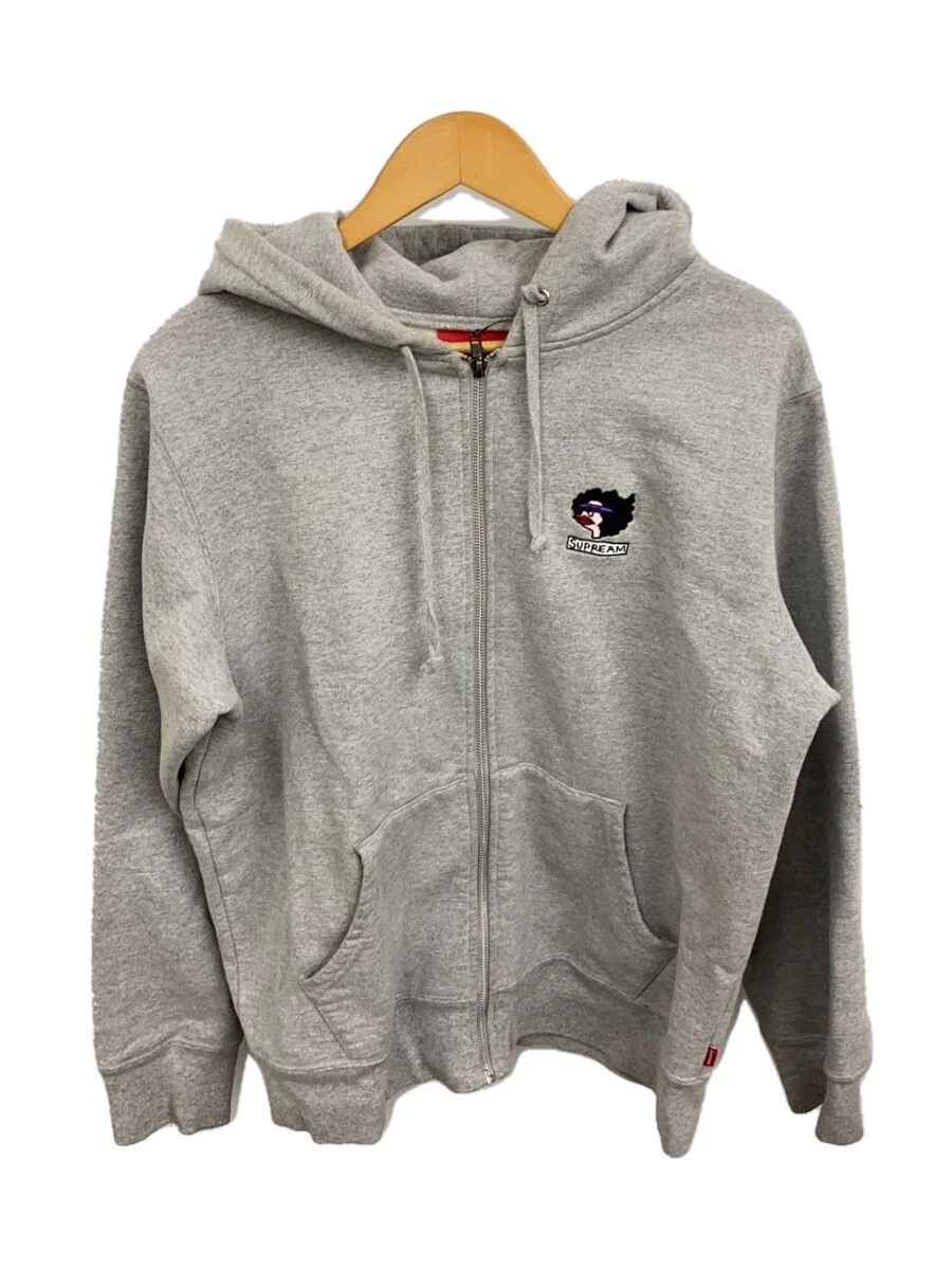 Sweat à capuche zippé Supreme gris M occasion