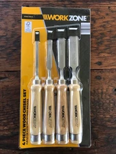 Aldi WorkZone 4 Piece Wood Chisel Set~.31.51.71.94 Paul Sellers - New