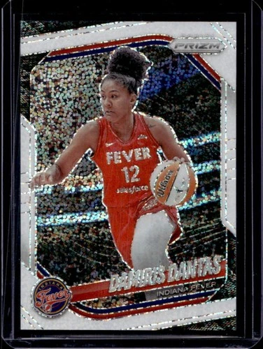 2025 Panini WNBA Prizm Damiris Dantas White Sparkle SP #42 Fever