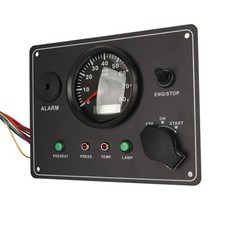 Boat Tachometer Panel 0-8000 RPM Marine Tacho Gauge Alarm Yachts