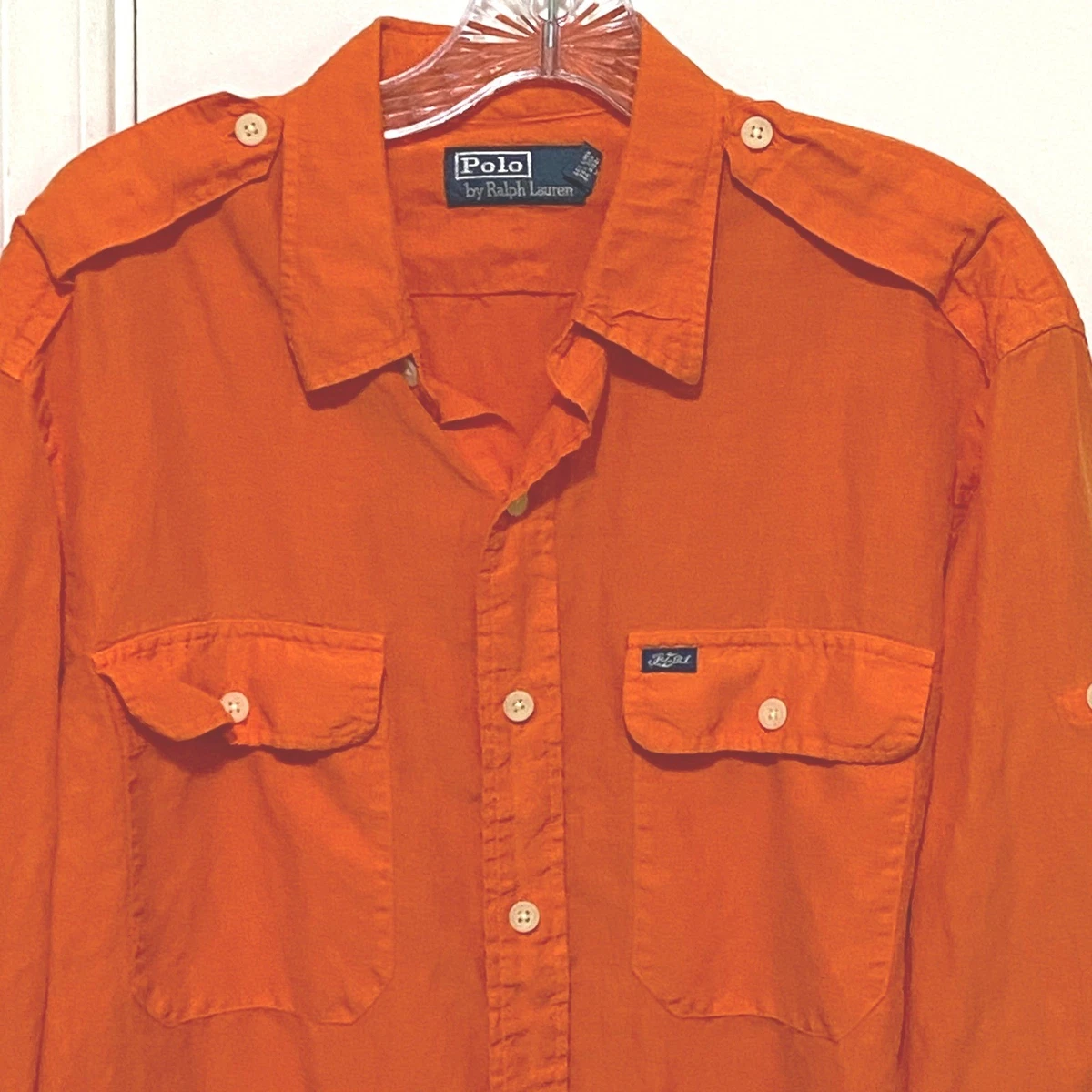 Polo Ralph Lauren Silk Long Sleeve Solid Casual Button-Down Shirts