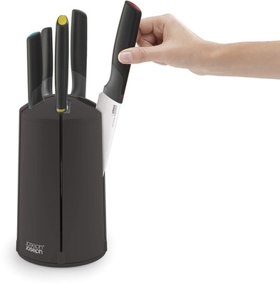 Elevate Knives Carousel Knife Set 6-Piece Knife Set with Rotating Storage Stand