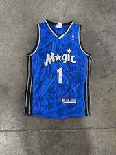 AUTHENTIC ORLANDO MAGIC TRACY MCGRADY BLUE VINTAGE VTG JERSEY NBA REEBOK SIZE 48