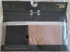 Under Armour Women's UA Pure Stretch Thong 3-Pack in Multi Color Size XSmall