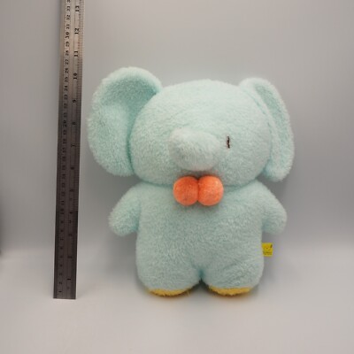 MD0305 Sunlemon Fluffy Tatton 10'' Elephant Plush Stuffed Toy Doll Japan