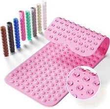 Non-Slip Bath Tub Mat 39X16 Inch Extra Large Shower Mat with Drain Holes Suction